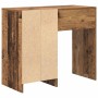 Escritorio con cajón Madera envejecida 90 x 37.5 x 75 cm en Oficina | Comprar online en Foru.es