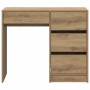 Escritorio con cajón Roble artesanal 90 x 37.5 x 75 cm en Oficina | Comprar online en Foru.es