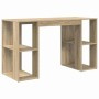 Escritorio Roble Sonoma 130 x 50.5 x 75 cm Madera de ingeniería en Oficina | Comprar online en Foru.es