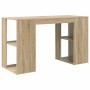Escritorio Roble Sonoma 130 x 50.5 x 75 cm Madera de ingeniería en Oficina | Comprar online en Foru.es