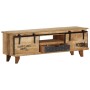 Mueble de TV de madera maciza de mango 120x30x40 cm de vidaXL, Muebles TV - Ref: Foro24-249873, Precio: 229,50 €, Descuento: %