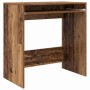 Escritorio con cajón Madera envejecida 77.5 x 43 x 79 cm en Oficina | Comprar online en Foru.es