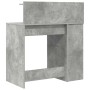 Escritorio con estante Gris Concreto 90 x 48 x 101,5 cm en Oficina | Comprar online en Foru.es