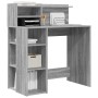 Escritorio Gris Sonoma 90 x 48 x 101,5 cm Madera de ingeniería en Oficina | Comprar online en Foru.es
