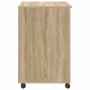Escritorio con Ruedas con cajón Roble Sonoma 91 x 50 x 77 cm en Oficina | Comprar online en Foru.es