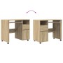 Escritorio con Ruedas con cajón Roble Sonoma 91 x 50 x 77 cm en Oficina | Comprar online en Foru.es