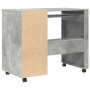 Escritorio con Ruedas con cajón Gris Concreto 91 x 50 x 77 cm en Oficina | Comprar online en Foru.es