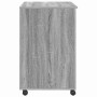 Escritorio con Ruedas con cajón Gris Sonoma 91 x 50 x 77 cm en Oficina | Comprar online en Foru.es