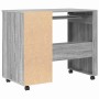 Escritorio con Ruedas con cajón Gris Sonoma 91 x 50 x 77 cm en Oficina | Comprar online en Foru.es