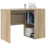 Escritorio Roble Sonoma 102 x 50 x 75 cm Madera de ingeniería en Oficina | Comprar online en Foru.es