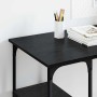 Escritorio Roble Negro 140 x 50 x 75 cm Madera contrachapada en Oficina | Comprar online en Foru.es