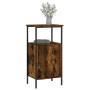 Mesita de noche madera de ingeniería roble ahumado 41x31x80 cm de vidaXL, Mesitas de noche - Ref: Foro24-825927, Precio: 41,1...