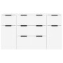 Set de aparador de 3 piezas de madera contrachapada blanco de vidaXL, Aparadores - Ref: Foro24-3115820, Precio: 172,67 €, Des...