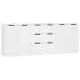 Aparador de 3 piezas madera contrachapada blanco de vidaXL, Aparadores - Ref: Foro24-3115780, Precio: 191,68 €, Descuento: %