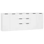 Aparador de 3 piezas madera contrachapada blanco de vidaXL, Aparadores - Ref: Foro24-3115780, Precio: 184,97 €, Descuento: %