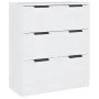 Aparador de 3 piezas madera contrachapada blanco de vidaXL, Aparadores - Ref: Foro24-3115780, Precio: 184,97 €, Descuento: %