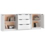 Aparador de 3 piezas madera contrachapada blanco de vidaXL, Aparadores - Ref: Foro24-3115780, Precio: 191,68 €, Descuento: %