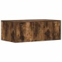 Escritorio Montado en la Pared Roble ahumado 80 x 45 x 30 cm en Oficina | Comprar online en Foru.es
