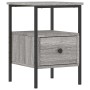 Mesita de noche madera de ingeniería gris Sonoma 34x36x50 cm de vidaXL, Mesitas de noche - Ref: Foro24-826049, Precio: 43,90 ...