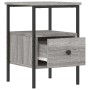 Mesita de noche madera de ingeniería gris Sonoma 34x36x50 cm de vidaXL, Mesitas de noche - Ref: Foro24-826049, Precio: 43,90 ...