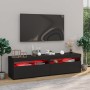 Muebles de TV con luces LED 2 unidades negro 75x35x40 cm de vidaXL, Muebles TV - Ref: Foro24-804394, Precio: 96,03 €, Descuen...