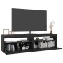 Muebles de TV con luces LED 2 unidades negro 75x35x40 cm de vidaXL, Muebles TV - Ref: Foro24-804394, Precio: 96,03 €, Descuen...