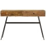 Escritorio con cajones madera maciza de mango 110x50x76 cm en Oficina | Comprar online en Foru.es