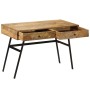Escritorio con cajones madera maciza de mango 110x50x76 cm en Oficina | Comprar online en Foru.es