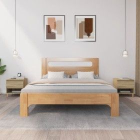 Mesitas de noche 2 uds contrachapada roble Sonoma 50x46x50 cm de vidaXL, Mesitas de noche - Ref: Foro24-819539, Precio: 84,89...