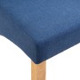 Sillas de comedor 4 unidades tela azul en Sillas de comedor | Comprar online en Foru.es
