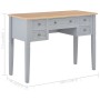 Escritorio de madera gris 109,5x45x77,5 cm en Oficina | Comprar online en Foru.es