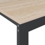 Escritorio de madera de ingeniería negro y roble 110x60x73 cm en Oficina | Comprar online en Foru.es