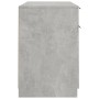 Escritorio con armario lateral contrachapada gris hormigón en Oficina | Comprar online en Foru.es