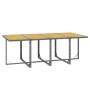 Set comedor jardín 9 pzas y cojines ratán sintético gris en Conjuntos de jardín | Comprar online en Foru.es