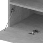Mueble de TV con luces LED gris hormigón 75x35x40 cm de vidaXL, Muebles TV - Ref: Foro24-804399, Precio: 51,93 €, Descuento: %