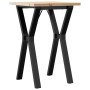 Mesa de comedor marco Y madera maciza pino y acero 50x50x75,5cm en Mesas de comedor | Comprar online en Foru.es