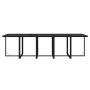 Set de comedor jardín 11 pzas con cojines ratán sintético negro en Conjuntos de jardín | Comprar online en Foru.es