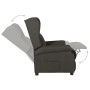 Sillón reclinable de tela gris taupe en Sillones | Comprar online en Foru.es