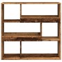 Separador de ambientes madera envejecida 100x33x94,5 cm en Librerías y estanterías | Comprar online en Foru.es