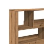 Separador de ambientes madera roble artisan 100x33x94,5 cm en Librerías y estanterías | Comprar online en Foru.es