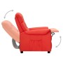 Sillón reclinable de cuero sintético rojo en Sillones | Comprar online en Foru.es