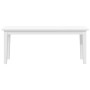 Banco 110 cm madera maciza caucho blanco en Bancos de comedor y cocina | Comprar online en Foru.es