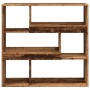 Estantería/divisor de espacios madera envejecida 100x33x94,5 cm en Librerías y estanterías | Comprar online en Foru.es