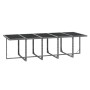 Set comedor jardín 11 pzas con cojines ratán sintético gris en Conjuntos de jardín | Comprar online en Foru.es