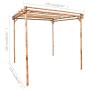 Pérgola de bambú 170x170x220 cm de vidaXL, Pérgolas, arcos y enrejados de jardín - Ref: Foro24-49296, Precio: 186,45 €, Descu...