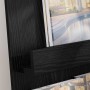 Estante de revistas con estante Roble Negro 51 x 11 x 102 cm en Revisteros | Comprar online en Foru.es
