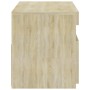Mueble de TV con luces LED roble Sonoma 75x35x40 cm de vidaXL, Muebles TV - Ref: Foro24-804397, Precio: 47,01 €, Descuento: %