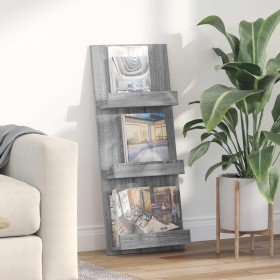 Estante de revistas con estante Gris Sonoma 51 x 11 x 102 cm en Revisteros | Comprar online en Foru.es
