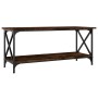 Mesa de centro madera y hierro roble ahumado 100x45x45 cm de vidaXL, Mesas de centro - Ref: Foro24-823314, Precio: 46,91 €, D...