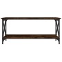 Mesa de centro madera y hierro roble ahumado 100x45x45 cm de vidaXL, Mesas de centro - Ref: Foro24-823314, Precio: 46,91 €, D...